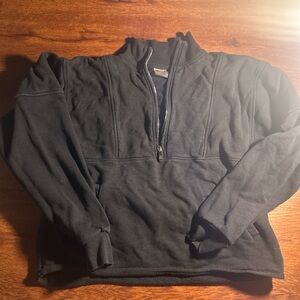 YoungLA Black Quarter-Zip Sweater